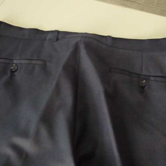KENNETH COLE MAN NAVY WOOL BLEND  DRESS PANTS NEW WITH TAG SIZE 34/34 - Picture 1 of 5